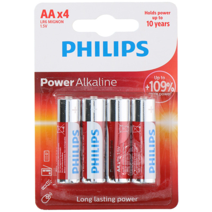Batterie Philips AA Power Alkaline 4er