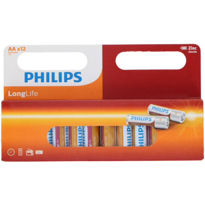 Batterie AA Philips Longlife 12er Set